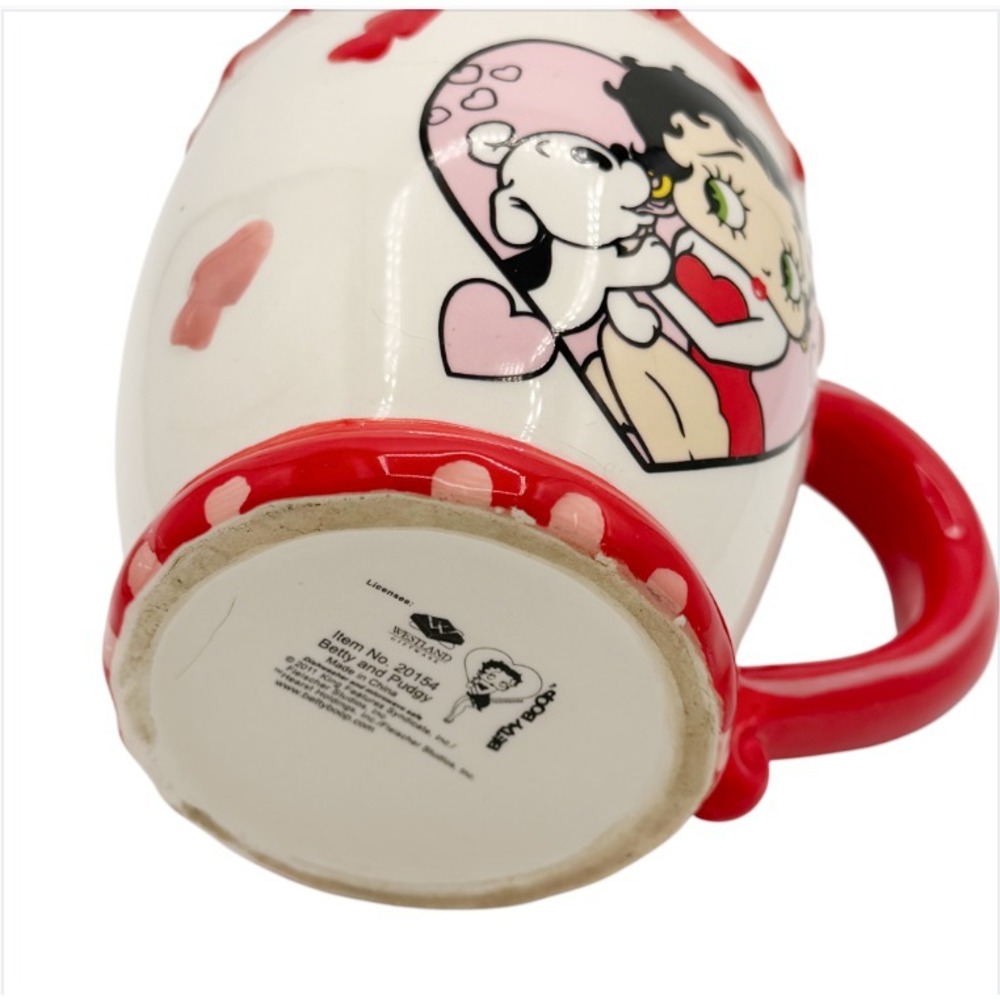 Betty Boop Pudgy Heart Mug Westland 2011 Valentine Coffee Cup - Picture 7 of 14
